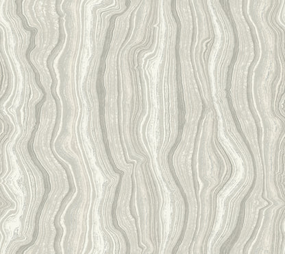 York Wallcoverings Candice Olson Decadence II Mineral Shimmer Gray and Pearl Wallpaper Modern Bohemian Greys   - DF3323
