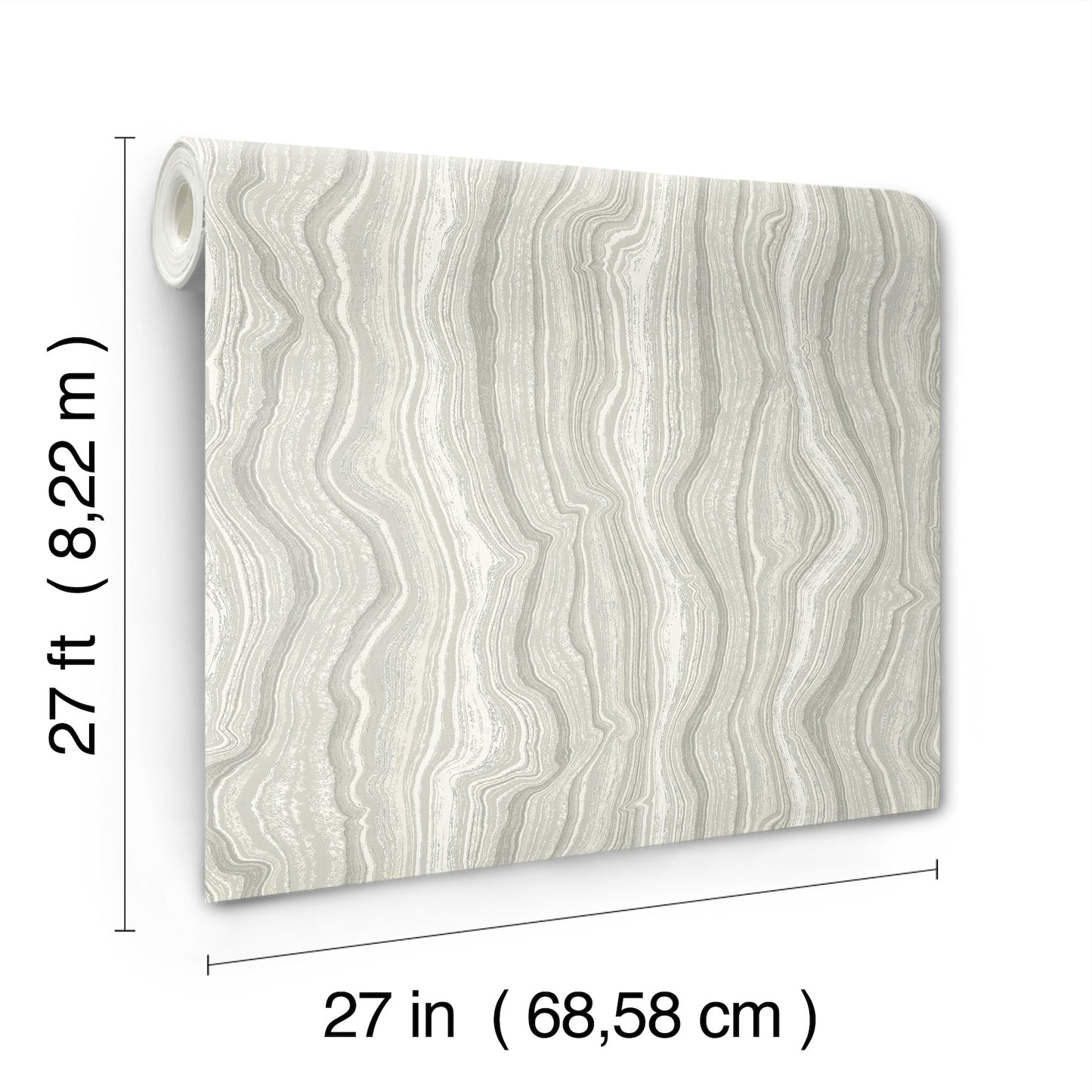 York Wallcoverings Candice Olson Decadence II Mineral Shimmer Gray and Pearl Wallpaper Modern Bohemian Greys   - DF3323