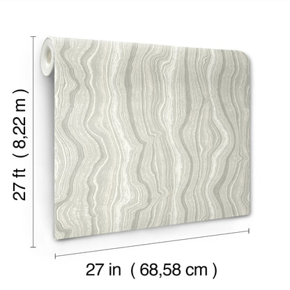 York Wallcoverings Candice Olson Decadence II Mineral Shimmer Gray and Pearl Wallpaper Modern Bohemian Greys   - DF3323