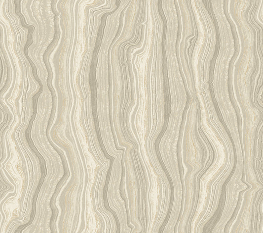York Wallcoverings Candice Olson Decadence II Mineral Shimmer Warm Neutral and Pearl Wallpaper Modern Bohemian Beiges   - DF3324