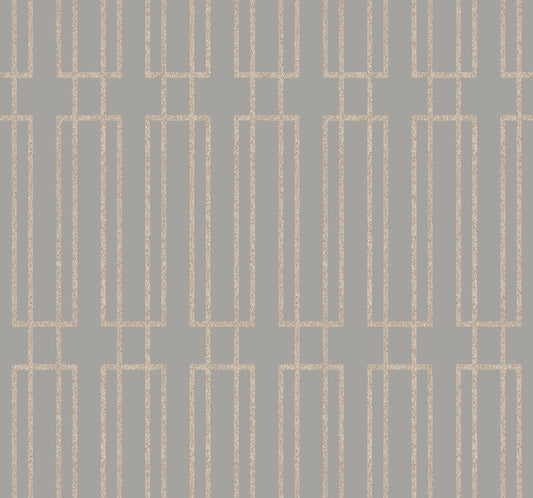 York Wallcoverings Candice Olson Decadence II Terrace Taupe Wallpaper Naturals Geometrics Browns   - DF3327