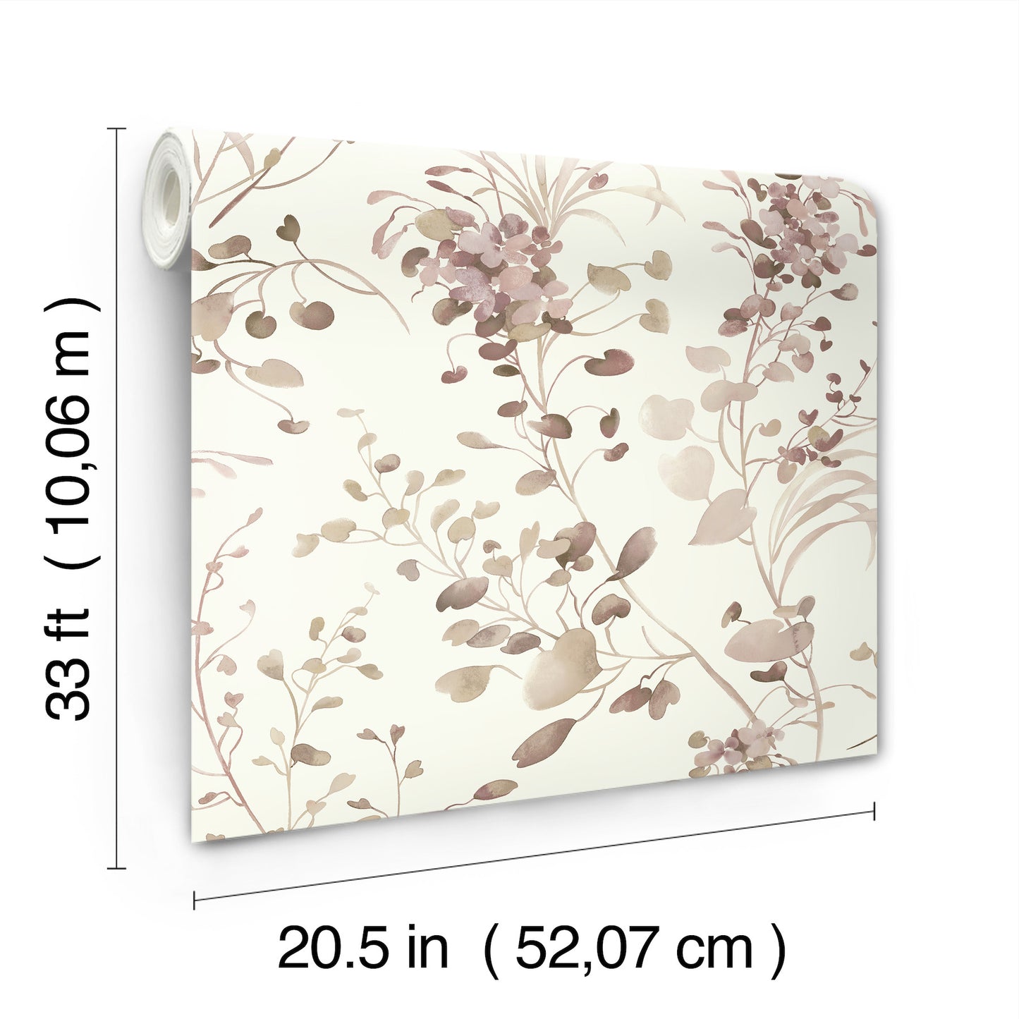 York Wallcoverings Candice Olson Decadence II Spring Whispers Soft Blush Wallpaper Transitional Botanical Whites and Off-Whites   - DF3345