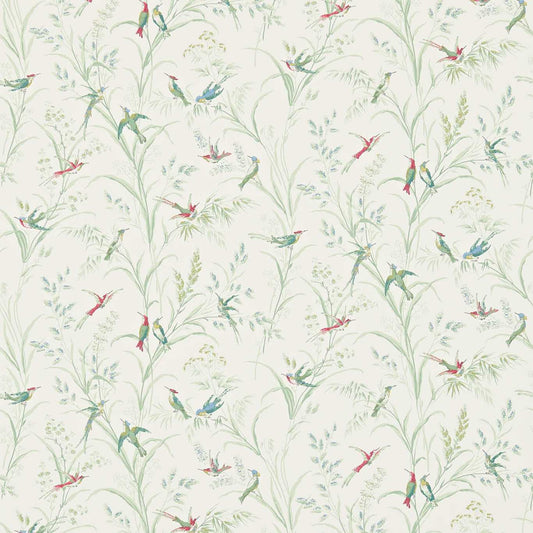 SANDERSON Tuileries Wallpaper Birds Willow,Multi  Surflex-Printed Wallpaper - DFAB214081