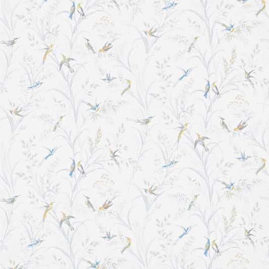 SANDERSON Tuileries Wallpaper Birds Silver,Multi  Surflex-Printed Wallpaper - DFAB214083