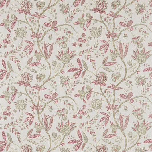 SANDERSON Solaine Fabric Leaves , Trees Russet,Cream   - DFAB223975