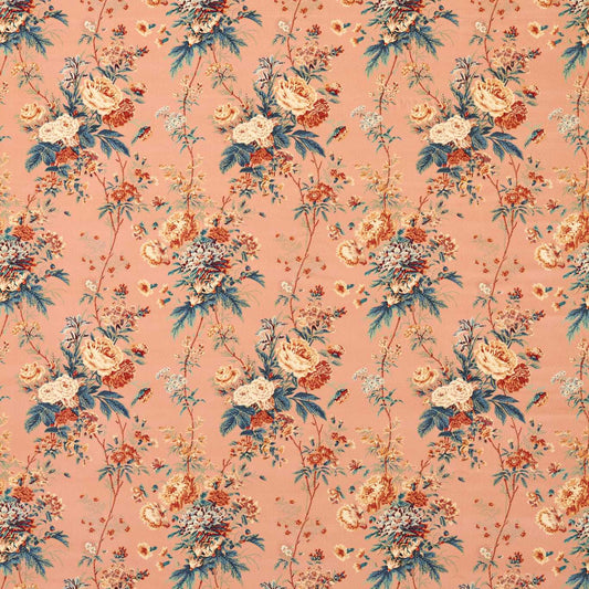 SANDERSON Lakeland Paradis Fabric Classic Floral Sandstone   - DGDF227175