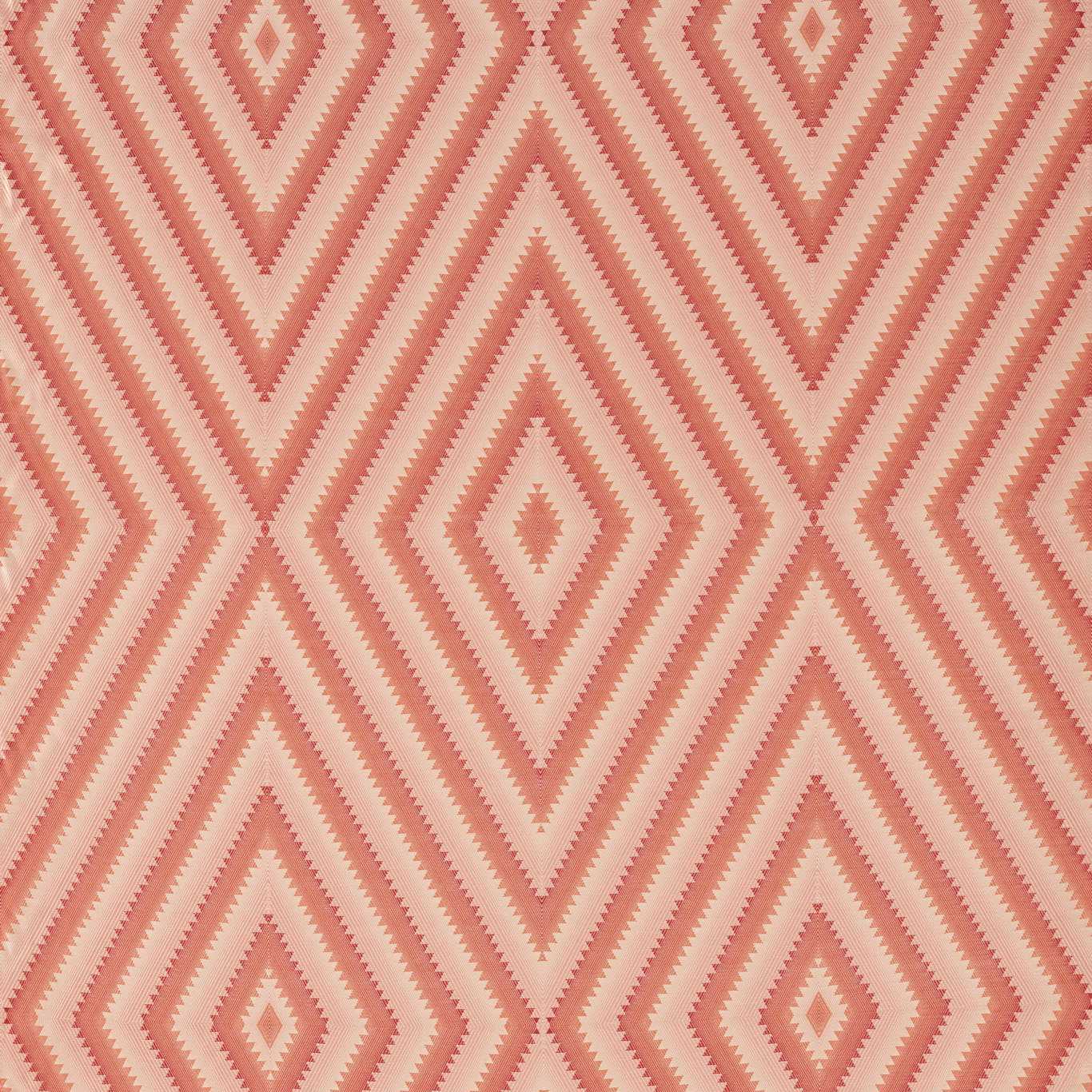 SANDERSON Dazzle Fabric Stripes Conch,Madder   - DGDF237386