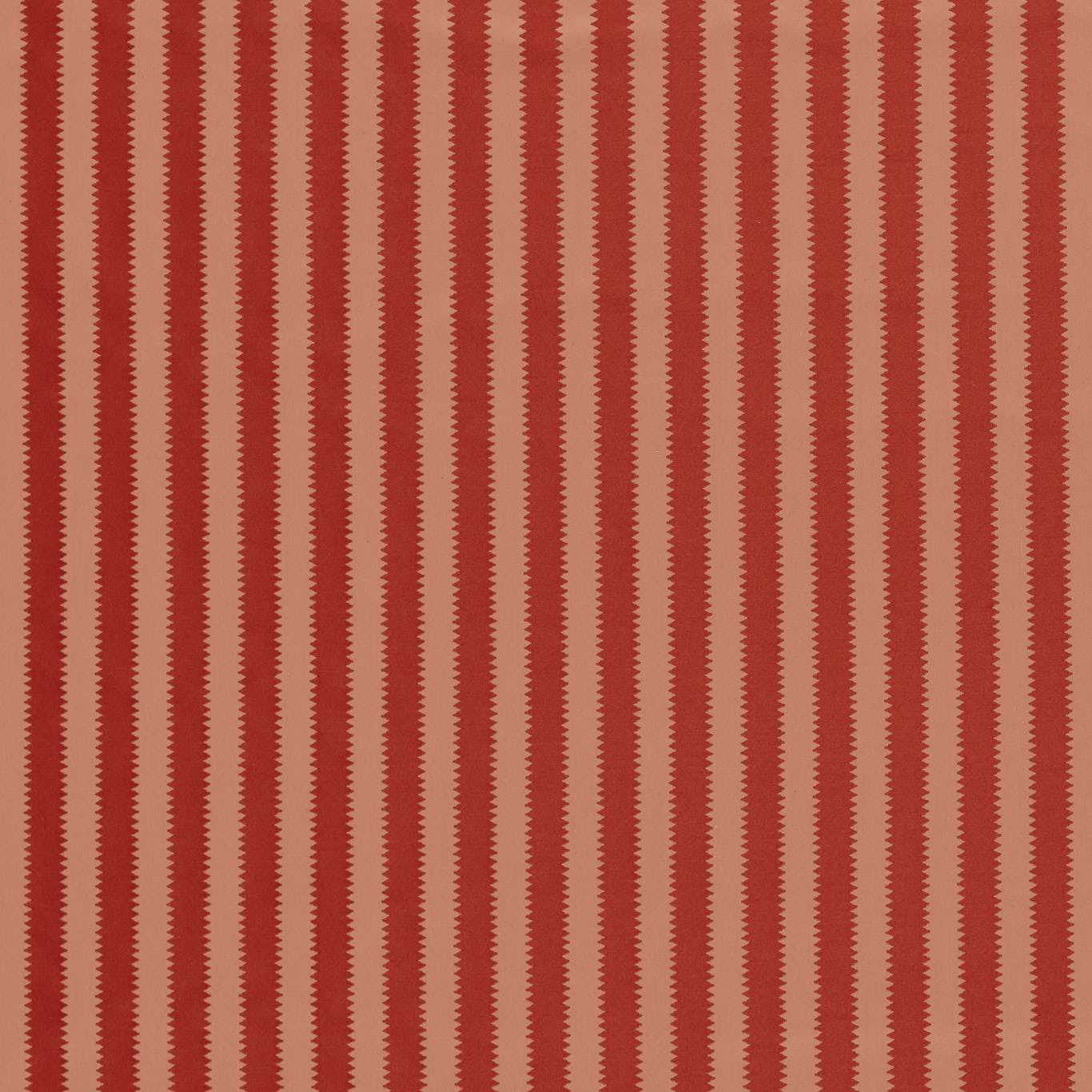 SANDERSON Regency Aperigon Fabric Stripes Madder,Sandstone   - DGDF237399