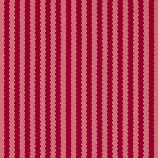 SANDERSON Regency Aperigon Fabric Stripes Carmine,Raspberry   - DGDF237400