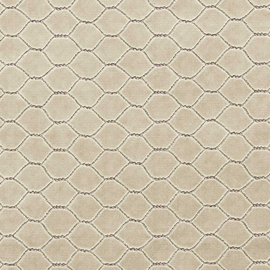 SANDERSON Faraday Velvet Fabric Geometric Pinenut   - DGDV237404