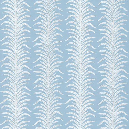 SANDERSON Tree Fern Weave  Fabric Leaves , Trees Crusoe Blue   - DGLA236768