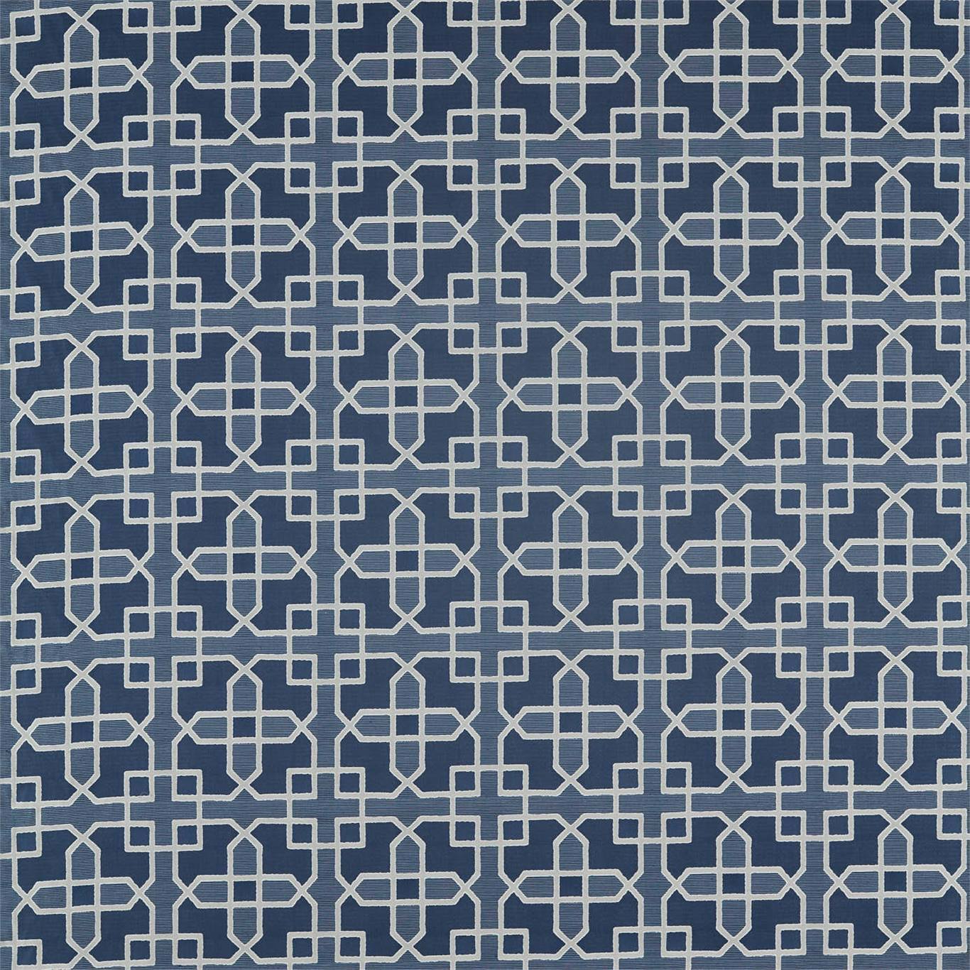 SANDERSON Hampton Weave  Fabric Geometric Indigo   - DGLA236770