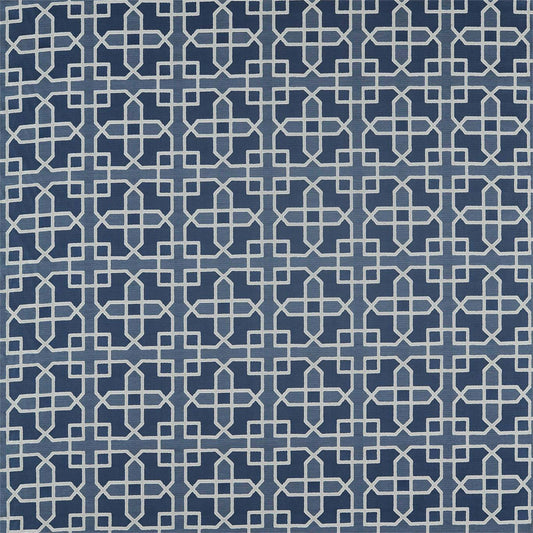 SANDERSON Hampton Weave  Fabric Geometric Indigo   - DGLA236770