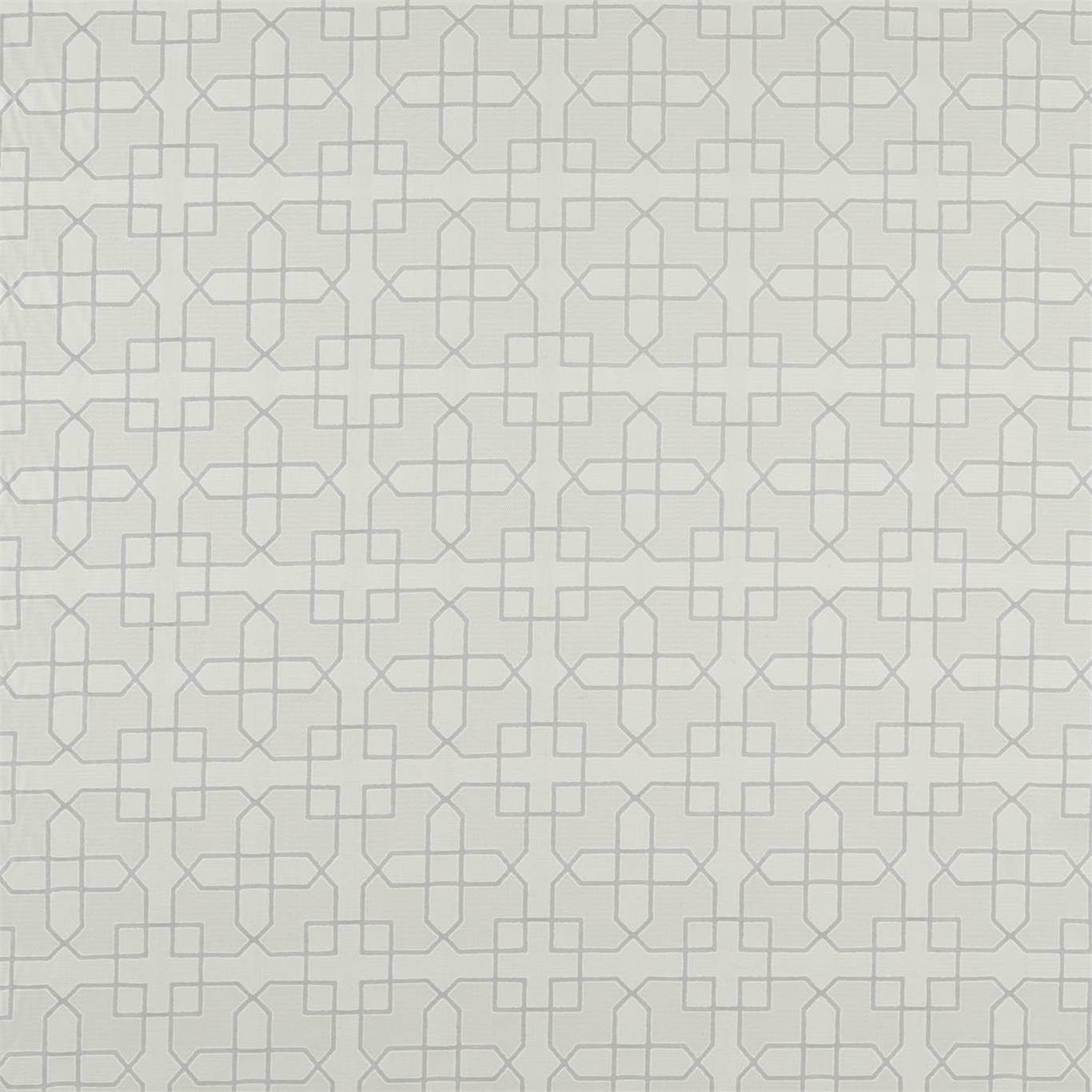 SANDERSON Hampton Weave  Fabric Geometric Glasshouse Grey   - DGLA236771