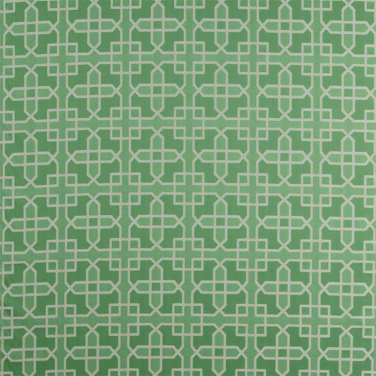 SANDERSON Hampton Weave  Fabric Geometric Botanical Green   - DGLA236773