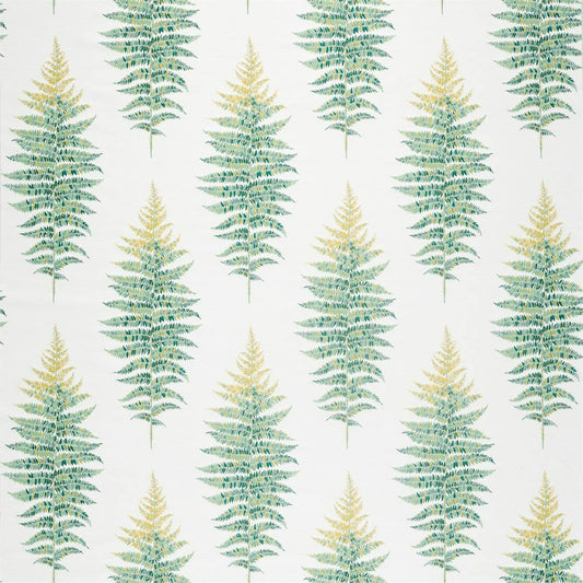 SANDERSON Fernery Weave  Fabric Leaves , Trees Botanical Green   - DGLA236780