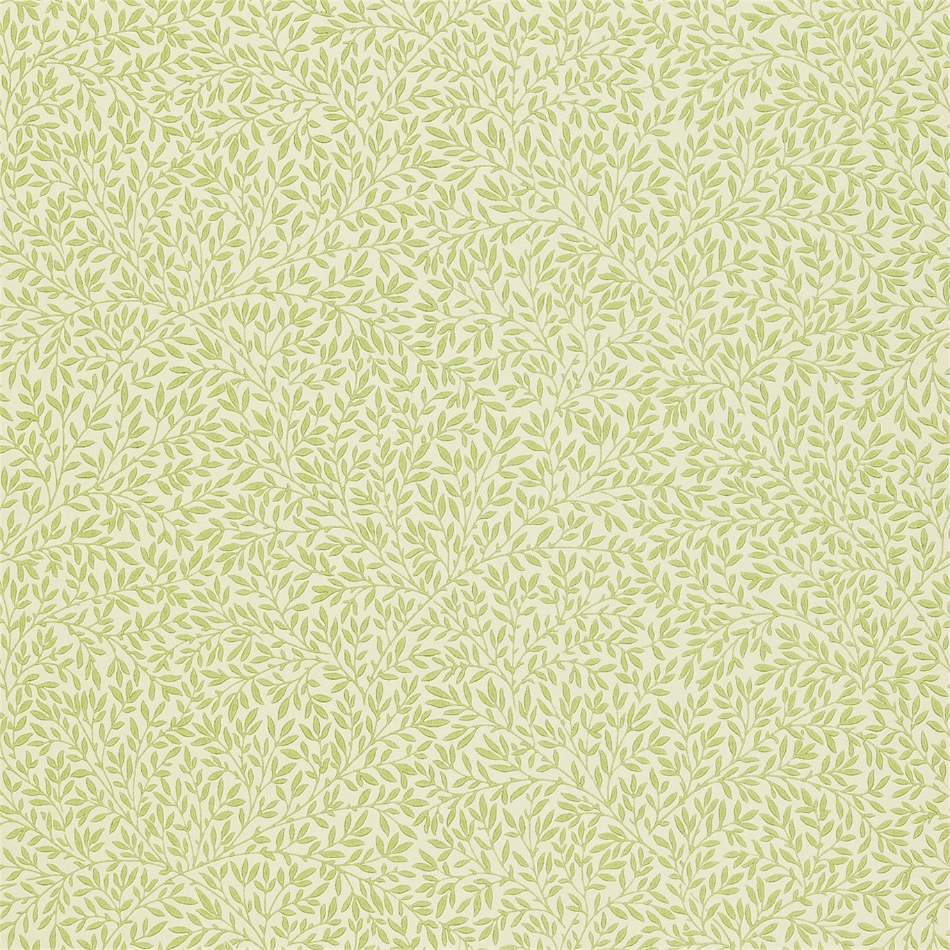 MORRIS & CO Standen Wallpaper Leaves , Trees Fennel,Chalk  Surface- Printed Wallpaper - DGW148108