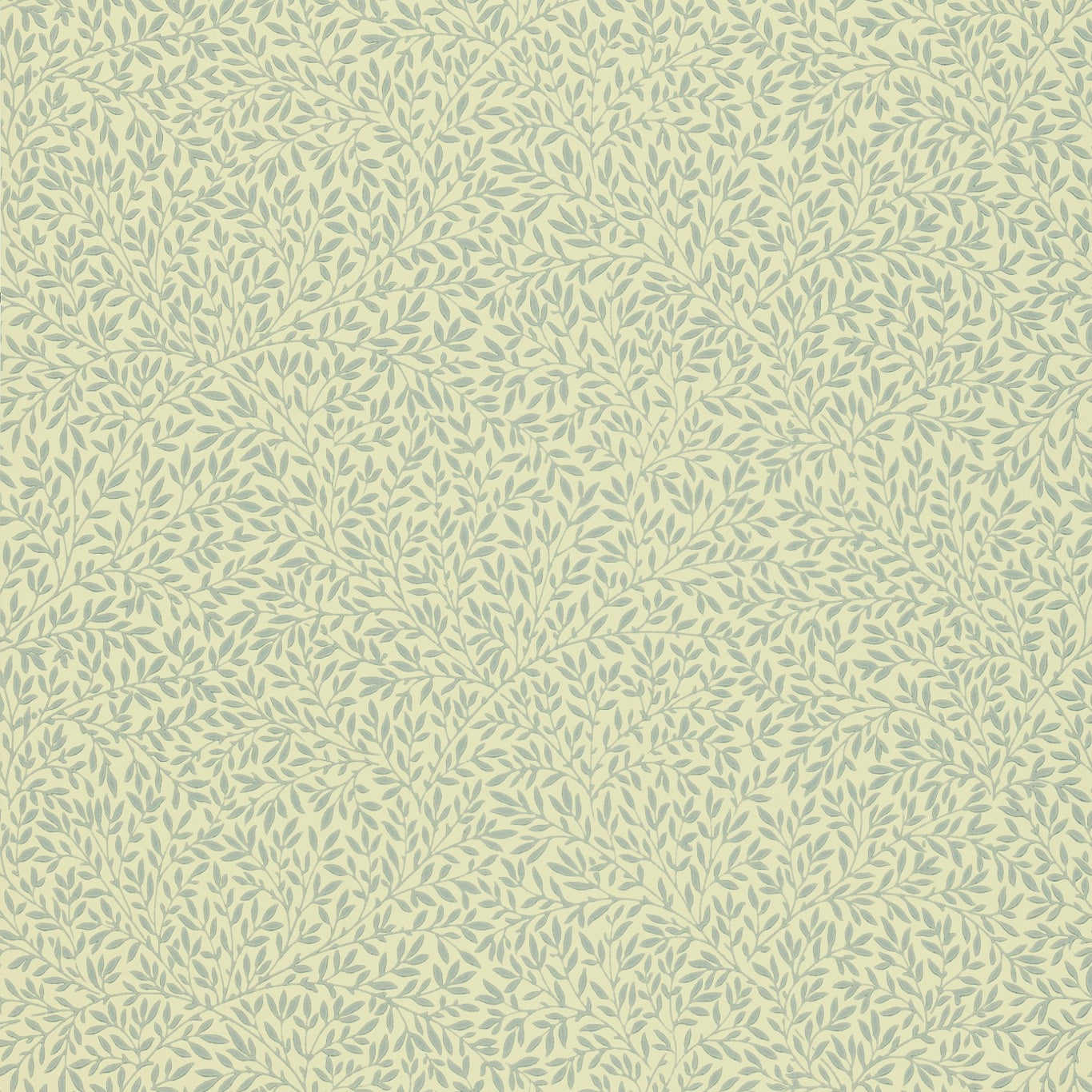 MORRIS & CO Standen Wallpaper Leaves , Trees Slate,Pale Ivory  Surface- Printed Wallpaper - DGW148113