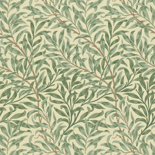 MORRIS & CO Willow Boughs  Wallpaper Leaves , Trees Light Green  Surface- Printed Wallpaper - DGW1WB101
