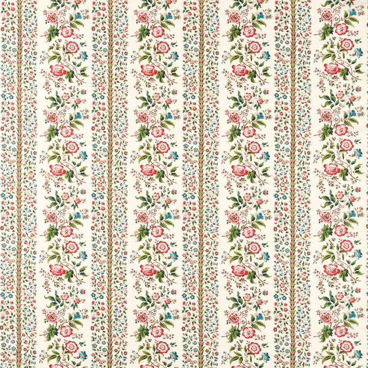 SANDERSON Rose Pergola Fabric Classic Floral Chintz   - DHIF227318