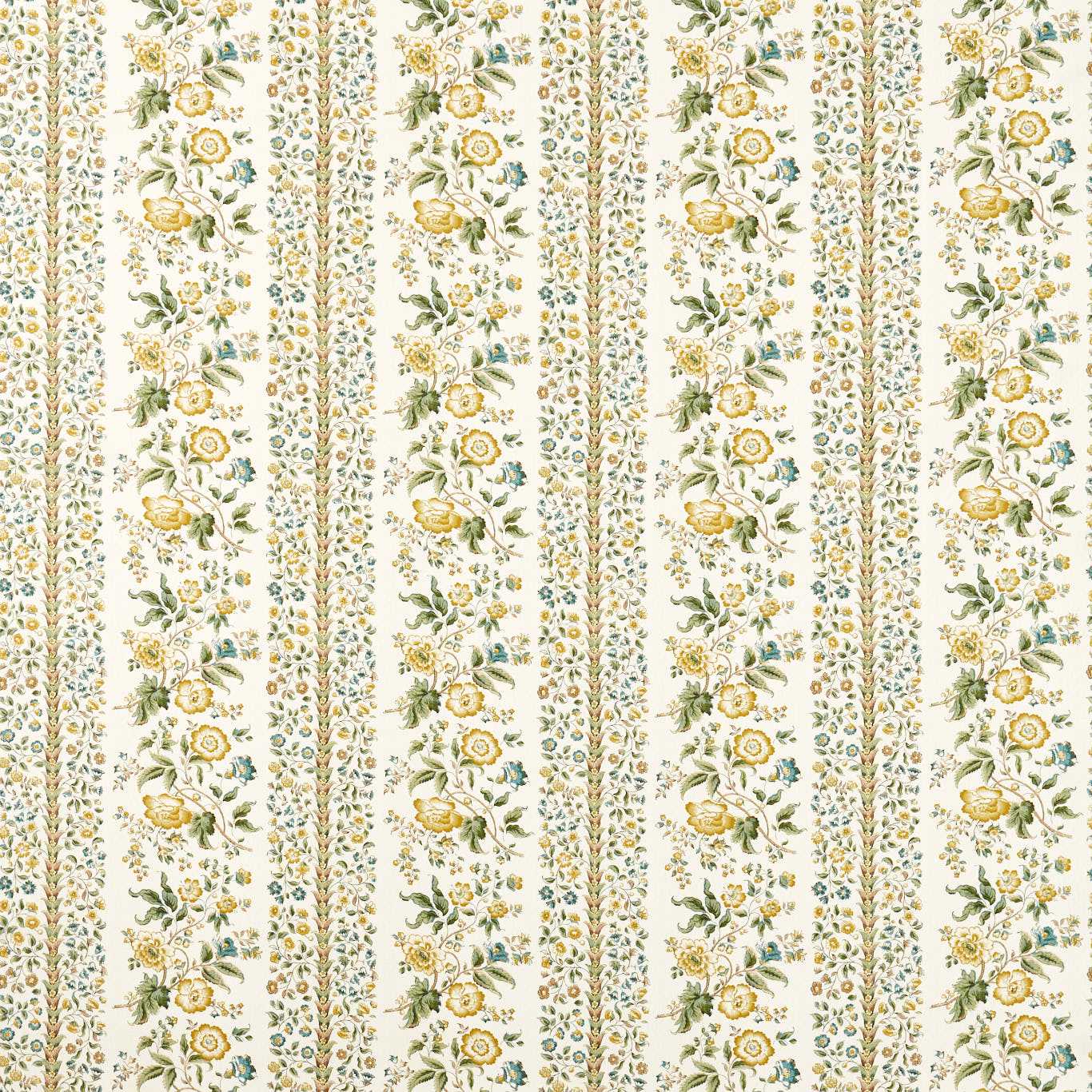 SANDERSON Rose Pergola Fabric Classic Floral Parchment   - DHIF227319