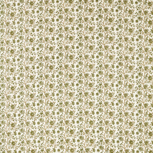 SANDERSON Azalea Walk Fabric Classic Floral Olivine   - DHIF227331