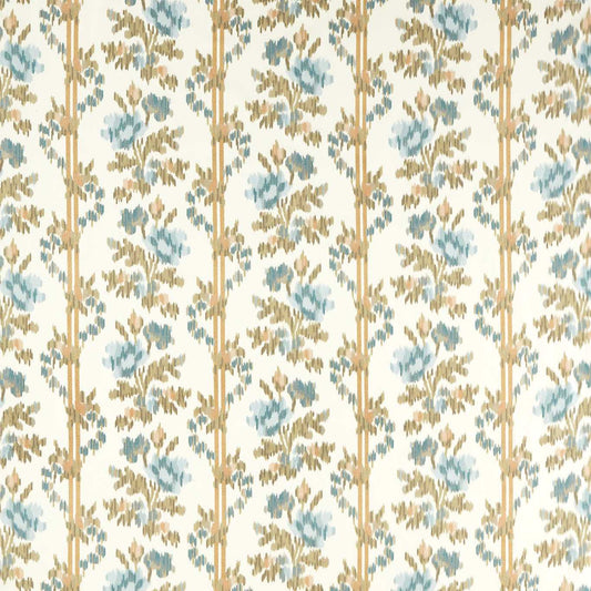 SANDERSON Apothecary Rose Fabric Contemporary, Floral Ether Blues   - DHIF237596