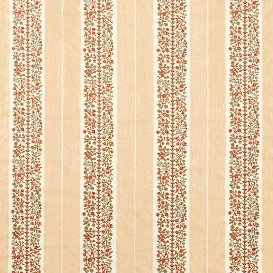 SANDERSON Pergola Embroidery Fabric Stripes High Tea   - DHIF237604