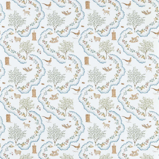 SANDERSON Wildflower Meadow Wallpaper Animals Going Green  Digital Printed Wallpaper Wide Width - DHIP217481