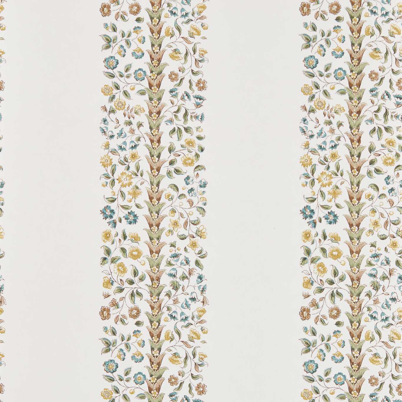 SANDERSON Pergola Stripe Wallpaper Classic Floral Parchment  Digital Print Wallpaper - DHIP217484