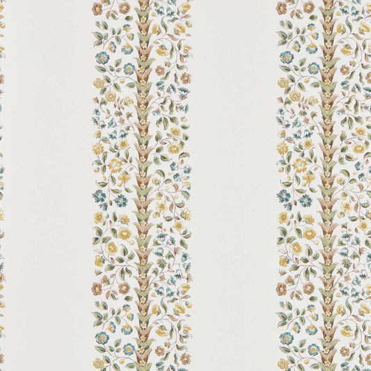 SANDERSON Pergola Stripe Wallpaper Classic Floral Parchment  Digital Print Wallpaper - DHIP217484