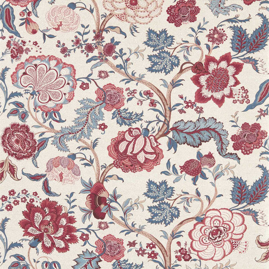 SANDERSON Salisbury Wallpaper Classic Floral Madder Rose  Digital Printed Wallpaper Wide Width - DHIP217488