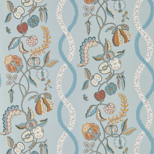 SANDERSON Kitchen Garden Wallpaper Contemporary, Floral Mineral, Gooseberry  Surflex-Printed Wallpaper - DHIP217501