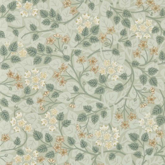 SANDERSON Silver Lime Wallpaper Classic Floral Nymph  Surflex-Printed Wallpaper - DHIP217516
