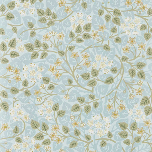 SANDERSON Silver Lime Wallpaper Classic Floral Mineral,Gooseberry  Surflex-Printed Wallpaper - DHIP217517