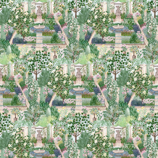 SANDERSON Carpet Garden Wallpaper Landscapes Sanctuary  Digital Print Wallpaper - DHIP217519