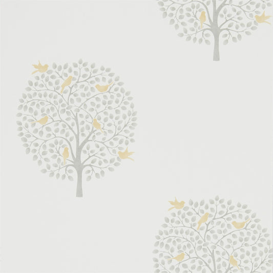 SANDERSON OUTLET Bay Tree Wallpaper Leaves , Trees Dijon,Mole   - DHPO216360