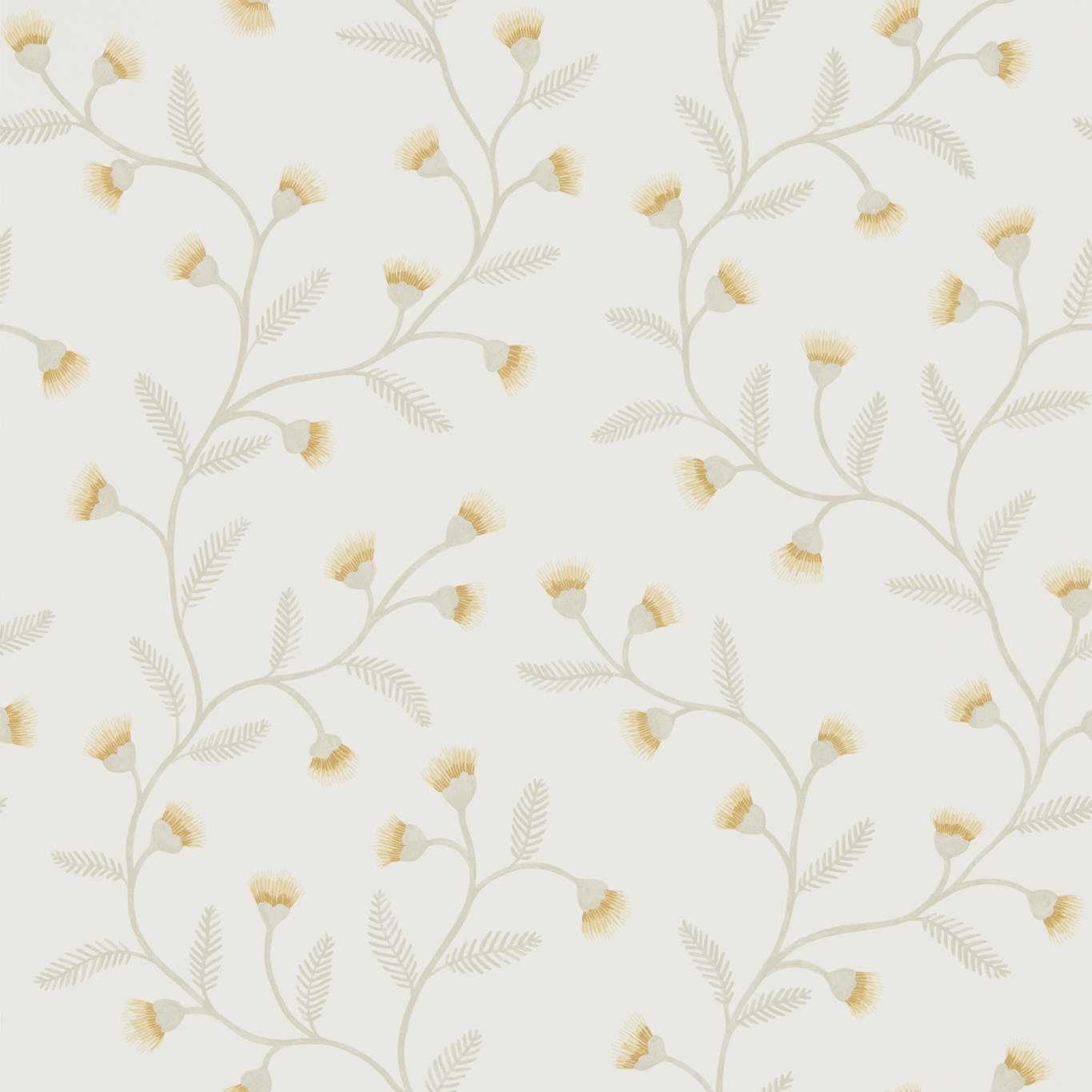SANDERSON Everly Wallpaper Classic Floral Barley  Gravure Printed Wallpaper - DHPO216375