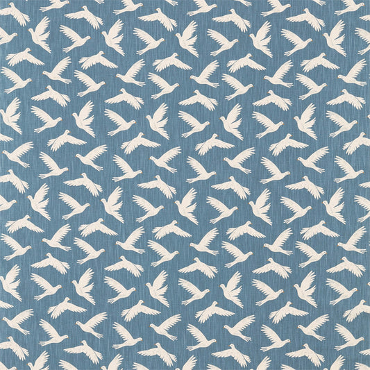 SANDERSON OUTLET Paper Doves Fabric Birds Denim   - DHPO226352