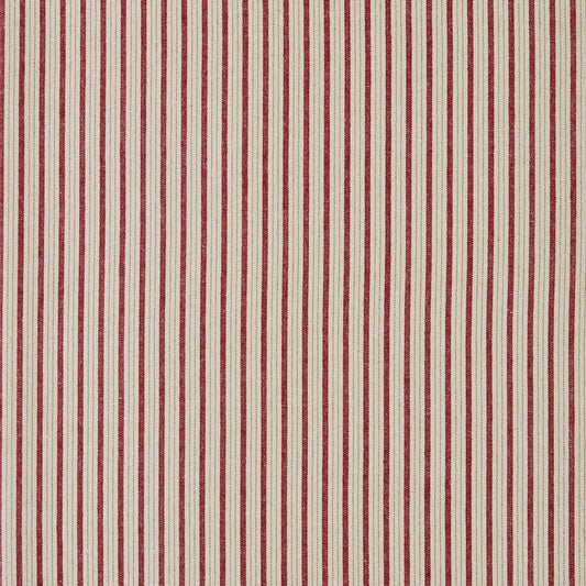 SANDERSON Tetbury Stripe Fabric Stripes Russet Madder   - DHPS237626