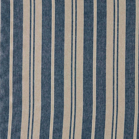 SANDERSON Amberley Stripe Fabric Stripes Jodhpur Blue   - DHPS237635