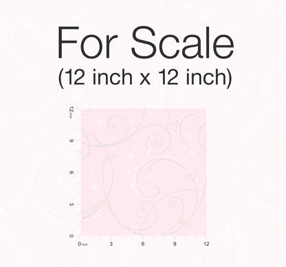 York Wallcoverings Disney Kids Vol. 4 Disney Princess Perfect Scroll Gold Glitter Wallpaper  Children and Nursery Pinks   - DI0904