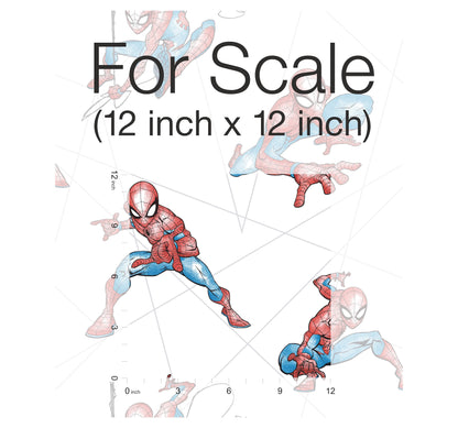 York Wallcoverings Disney Kids Vol. 4 Spider-Man Fracture Blue and Grey Wallpaper  Children and Nursery Blues   - DI0939