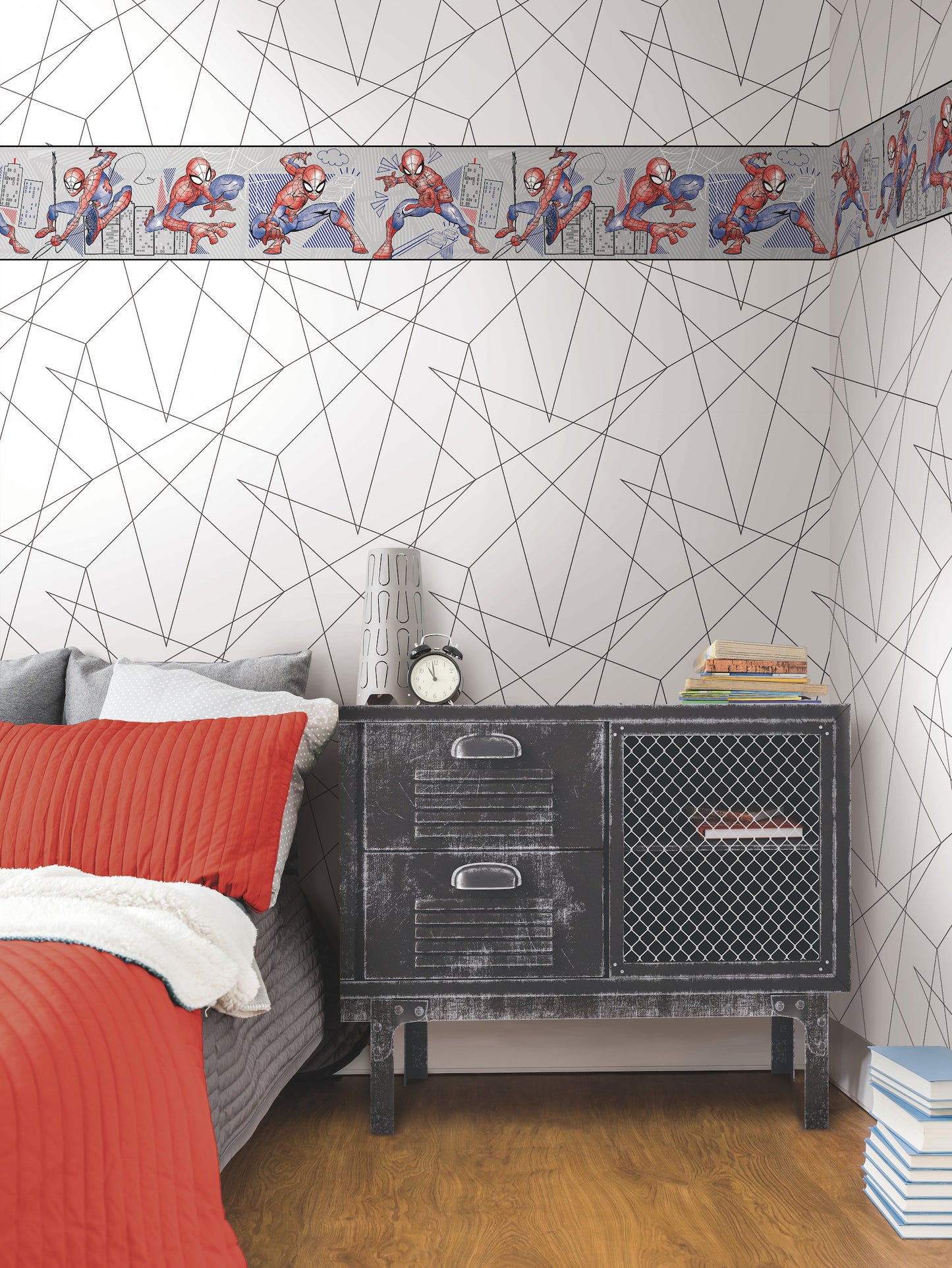 York Wallcoverings Disney Kids Vol. 4 Spider-Man Fracture Black Wallpaper  Children and Nursery Blacks   - DI0942