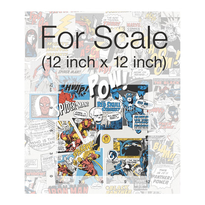 York Wallcoverings Disney Kids Vol. 4 Marvel Comics Pow! Black and Blue Wallpaper  Children and Nursery Blues   - DI0944