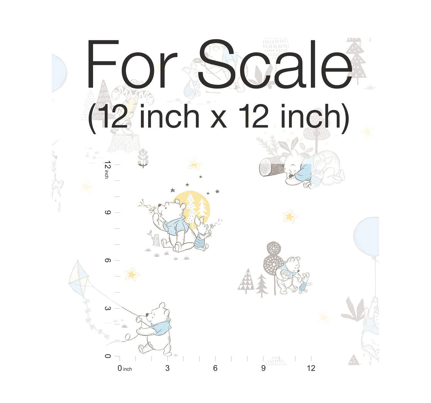 York Wallcoverings Disney Kids Vol. 4 Disney Winnie the Pooh Playmates Yellow Wallpaper  Animals Yellows   - DI0982