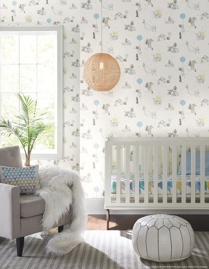 York Wallcoverings Disney Kids Vol. 4 Disney Winnie the Pooh Playmates Yellow Wallpaper  Animals Yellows   - DI0982