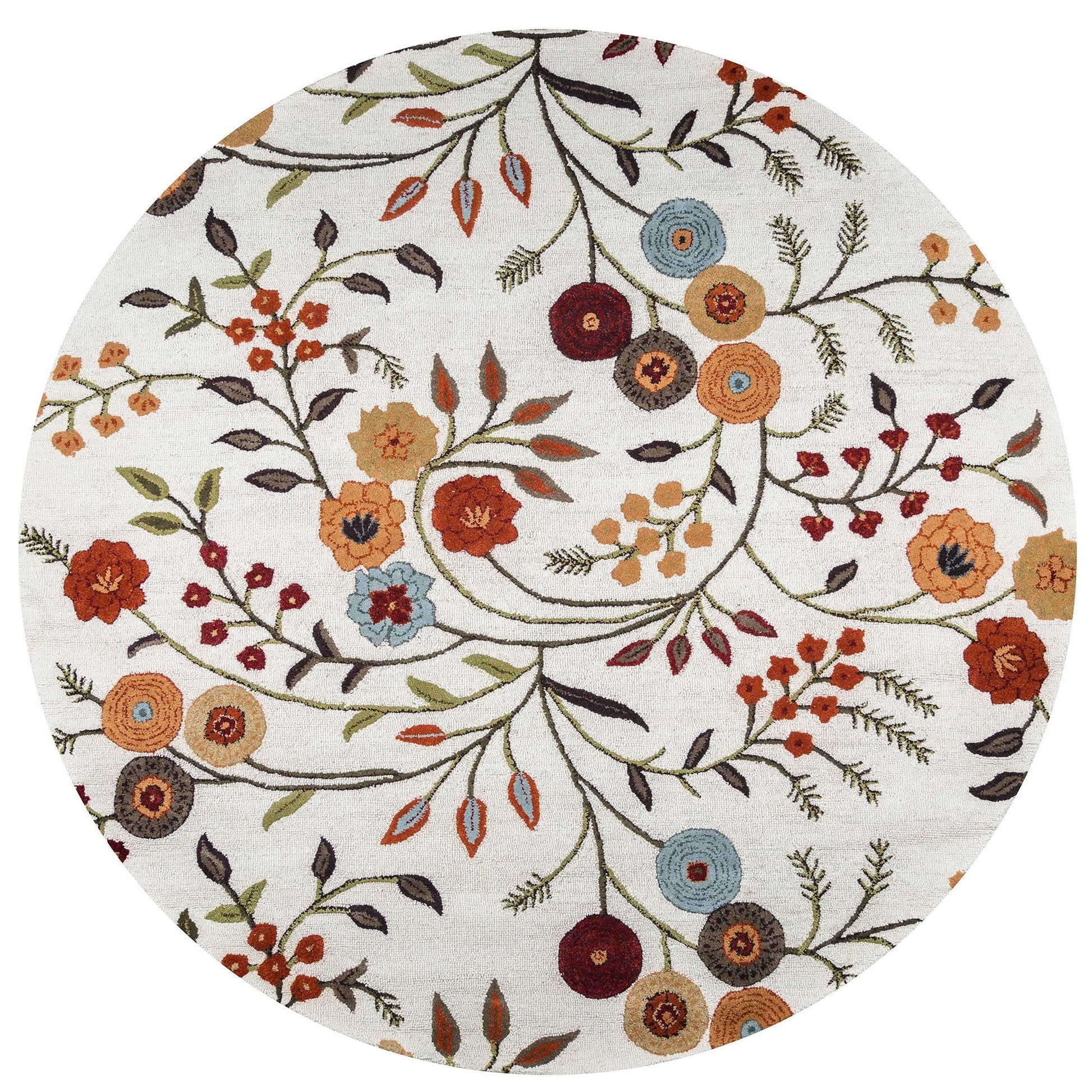 Contemporary 10' round rug