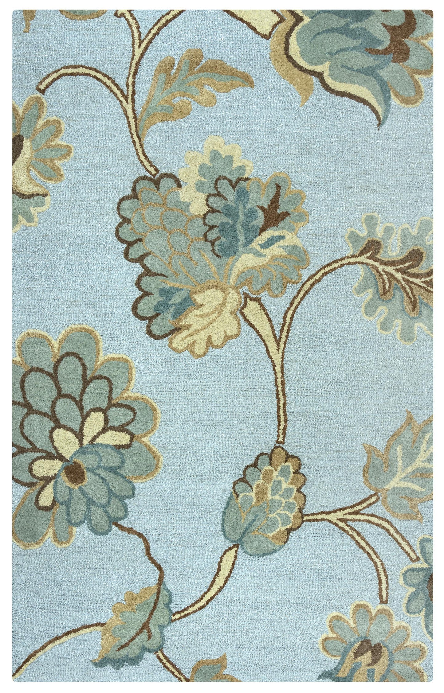 Transitional rug, 5' x 8'.