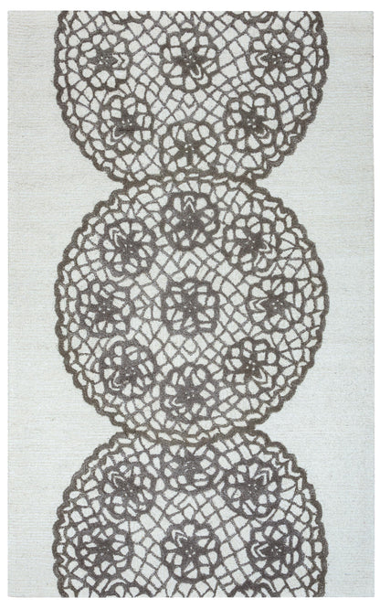 Transitional rug, 10' x 14'.